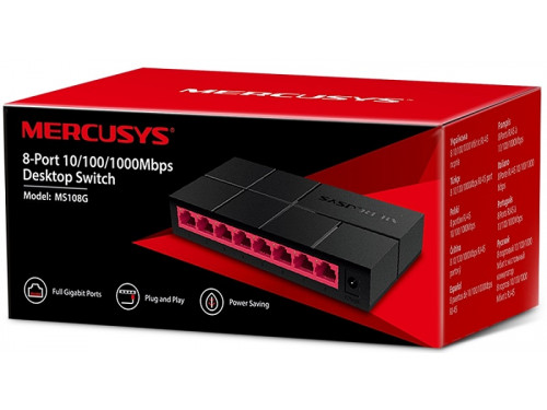 Mercusys MS108G Gigabit 8 Port Switch (új)