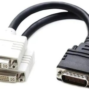 DMS-59/2xDVI-I kábel 10 cm