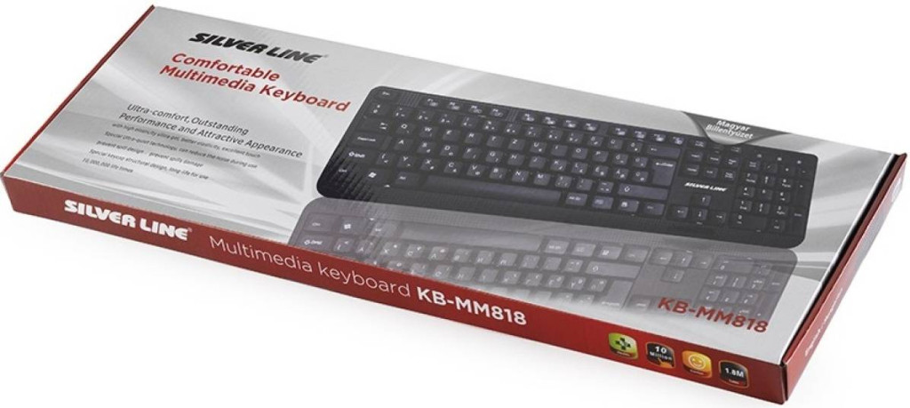 Silverline KB-MM818 Vezetékes Billentyűzet