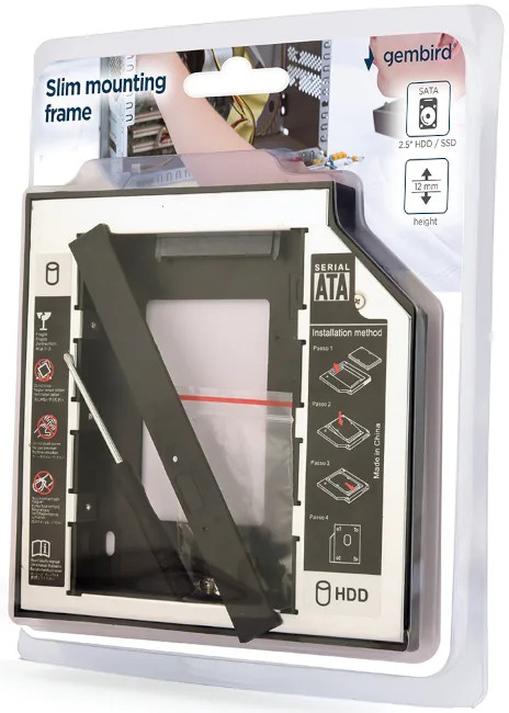 HDD Beépítő 2.5″ – Laptop ODD 12 Mm