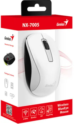 Genius NX-7005 Fehér Vezeték Nélküli Egér