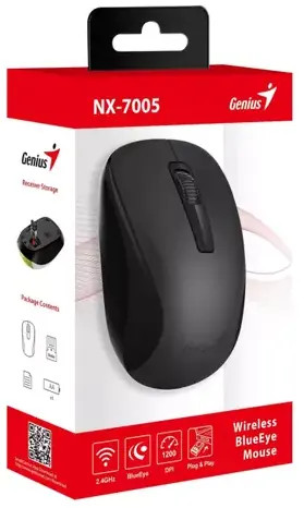 Genius NX-7005 Fekete Vezeték Nélküli Egér