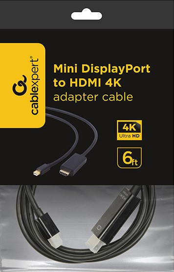 Mini DisplayPort/HDMI Kábel 4K 1.80 M – Cablexpert