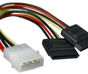 2 x SATA/Molex kábel 25 cm nBASE
