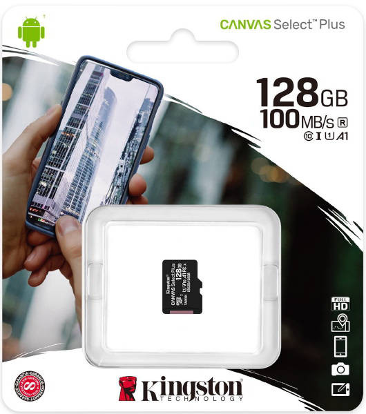 128 GB Micro SD Kártya Kingston Canvas Select Plus