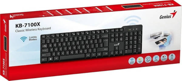 Genius KB-7100X Vezeték Nélküli Billentyűzet