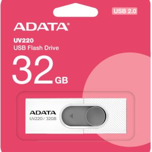 32 GB USB 2.0 pendrive ADATA UV220  fehér