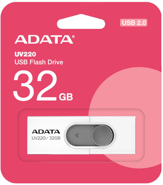 32 GB USB 2.0 Pendrive ADATA UV220  Fehér