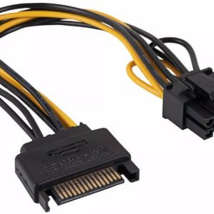 SATA-PCIe 8 pin (6+2) 15 cm átalakító kábel