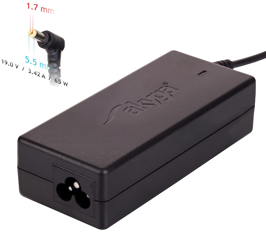 Laptop Töltő Utángyártott 65W Akyga (Acer)