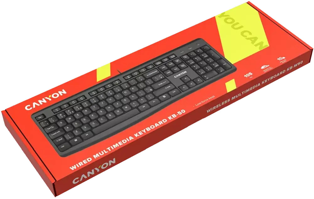 Canyon CNE-CKEY5-HU Vezetékes Billentyűzet