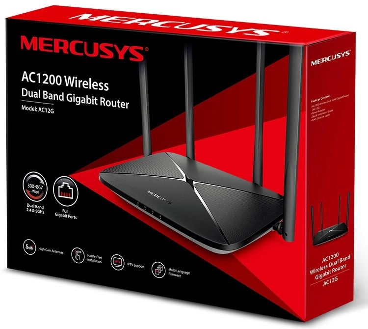 Wi-Fi Router Mercusys AC12G AC1200