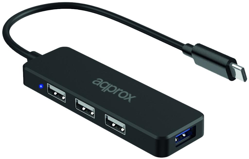 4 Portos USB 3.0 HUB Type-C Approx APPC48v2