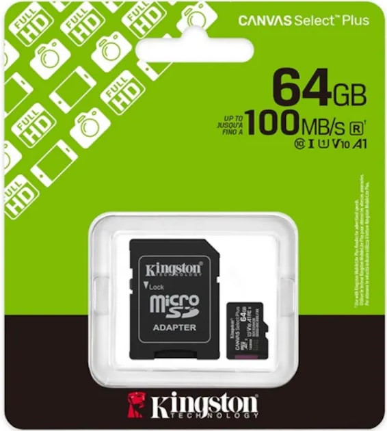 MicroSD Kártya 64 GB XC Kingston