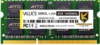 8 GB DDR3L 1600 Laptop RAM Kingsman