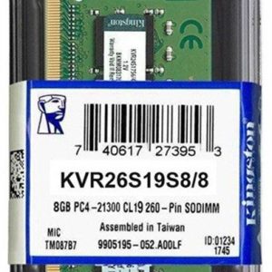 8 GB DDR4 2666 laptop RAM Kingston