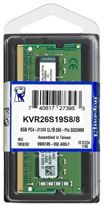 8 GB DDR4 2666 Laptop RAM Kingston