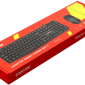 Canyon SET-1 vezetékes billentyűzet és egér